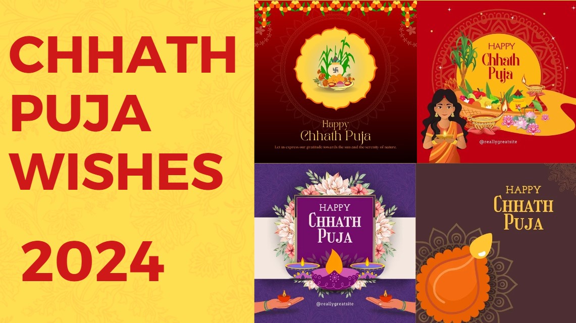 Happy Chhath Puja collage of posters