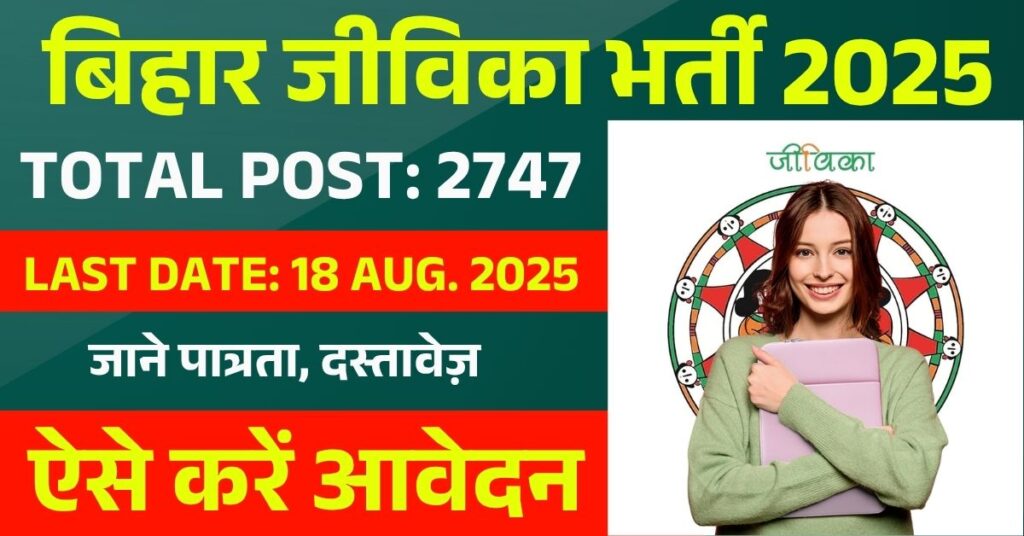 Bihar Jeevika Recruitment 2025