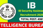 IB Security Assistant Recruitment 2025