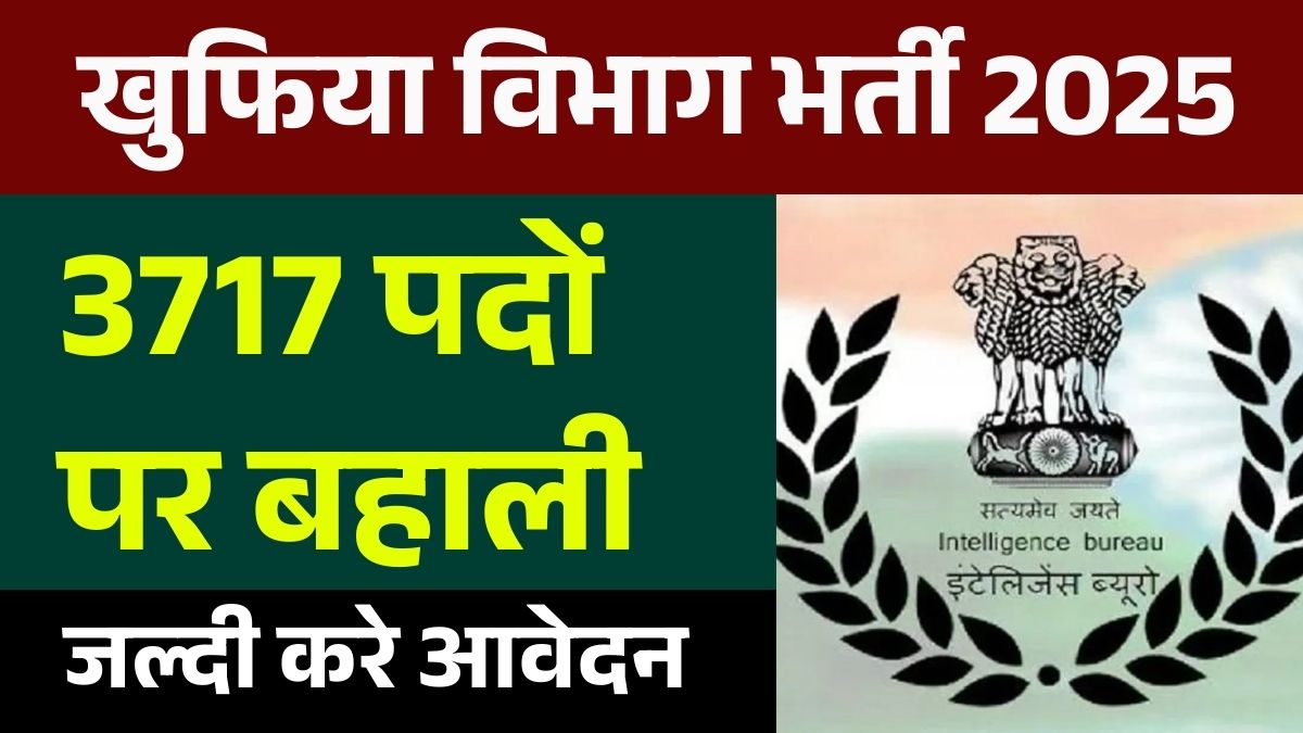 Intelligence Bureau Recruitment 2025